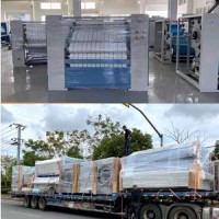 gas heating ironing machine for bedsheet and cover